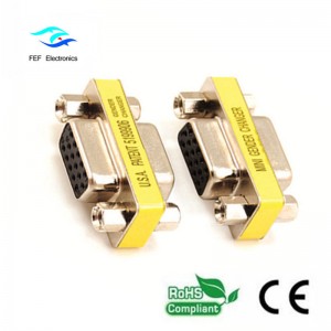 Mini DB15 VGA HD θηλυκό / θηλυκό προσαρμογέα / ζεύκτη Κωδικός: FEF-V-007